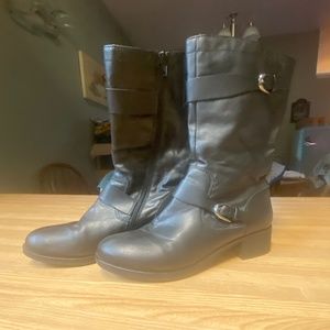Style & Co Women’s Clemint Black Round Toe Boots Size 10M